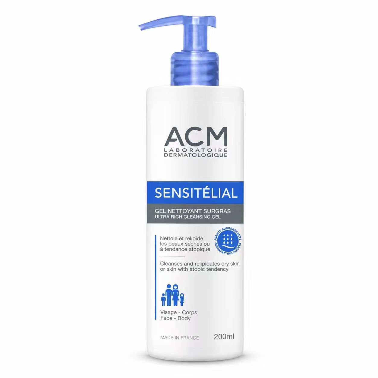 ACM Sensitélial dry skin - Dry skin Superfatted cleansing gel 200mL