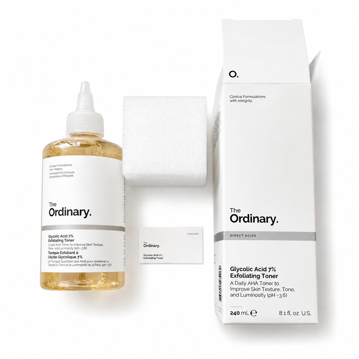The Ordinary Glycolic Acid 7% Exfoliating Toner 240ml