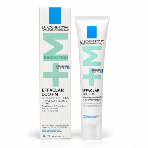 La Roche-Posay Effaclar Duo+M Anti-Imperfections Triple Corrective Care 40ml, La Roche-Posay Effaclar Duo+M, Effaclar Duo+M Triple Corrective Care, La Roche-Posay blemish care, Phylobioma skincare, Salicylic Acid skincare, Niacinamide blemish care, LHA skincare, blackhead care, post-blemish mark care, blemish-prone skin, oily skin care, clogged pores care, pore refining skincare, anti-imperfection care, lightweight face treatment, microbiome skincare, daily blemish care, French skincare, 40ml skincare