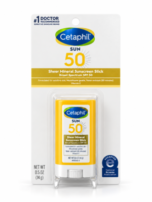 Cetaphil Sheer Mineral Sunscreen Stick Broad Spectrum SPF 50 14g