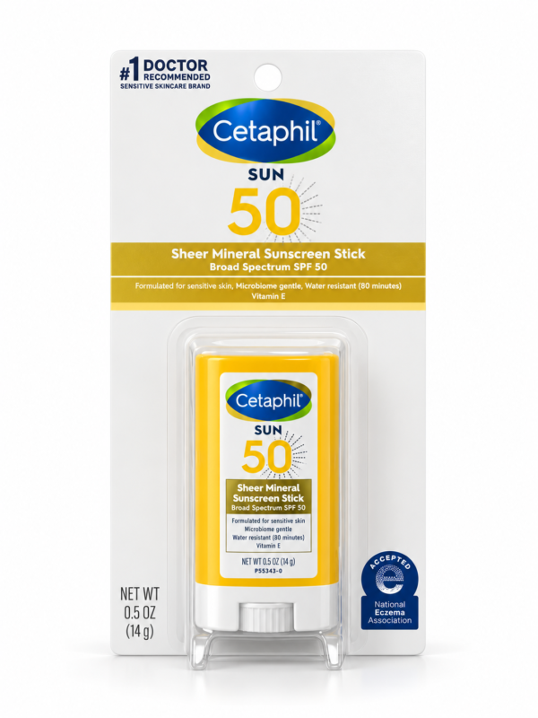 Cetaphil Sheer Mineral Sunscreen Stick Broad Spectrum SPF 50 14g Cetaphil Sheer Mineral Sunscreen Stick Broad Spectrum SPF 50 14g