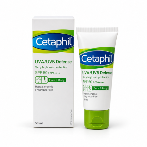 Cetaphil UVA/UVB Defense SPF 50+ PA++++ Face & Body 50ml
