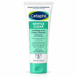 Cetaphil Gentle Clear Clarifying Acne Cream Cleanser 124ml