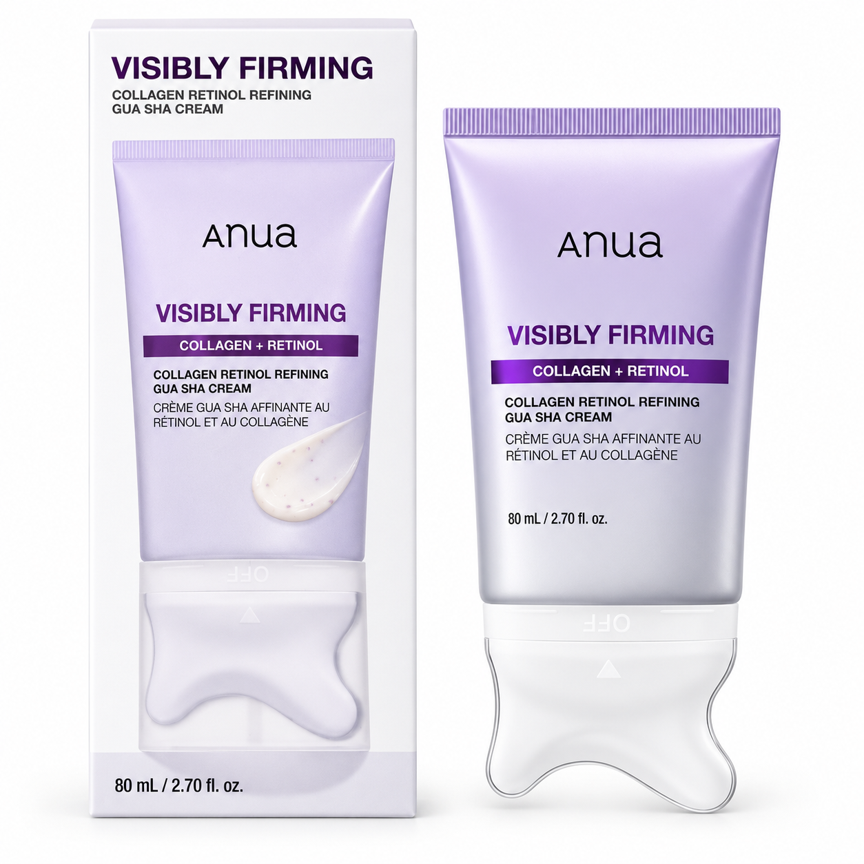 Anua Visibly Firming Collagen Retinol Refining Gua Sha Cream 80ml