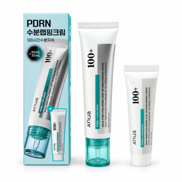 Anua PDRN Hyaluronic Acid 100 Moisturizing Cream Set 60ml + 30ml Anua PDRN Hyaluronic Acid 100 Moisturizing Cream Set 60ml + 30ml