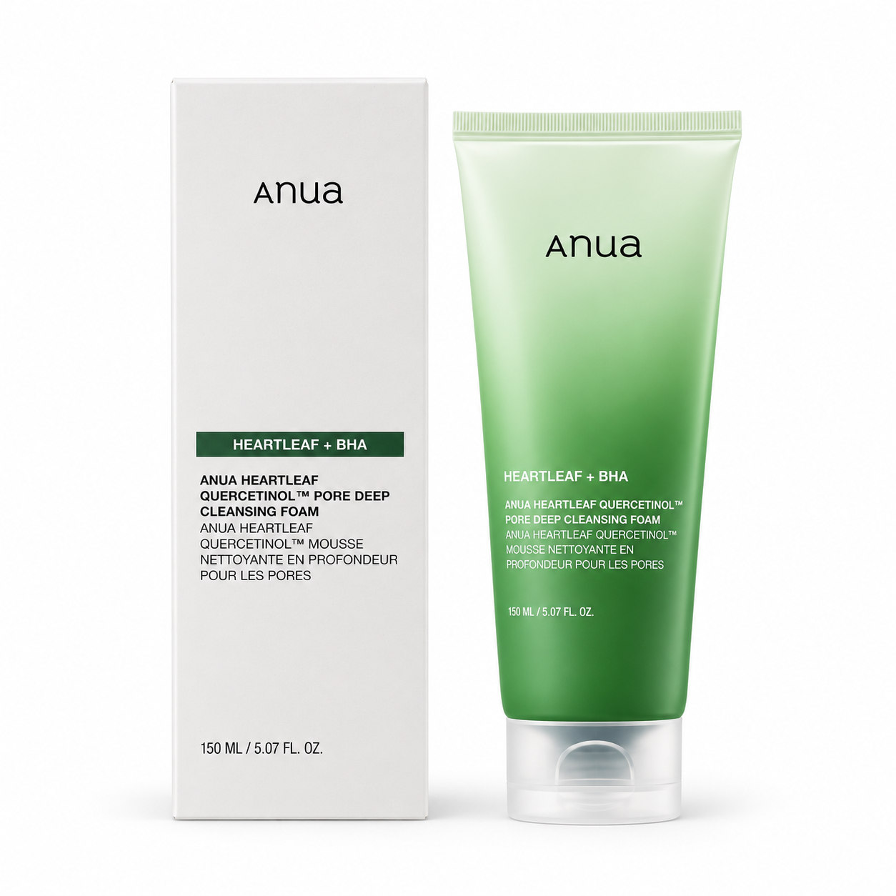 ANUA Heartleaf + BHA Quercetinol Pore Deep Cleansing Foam 150ml