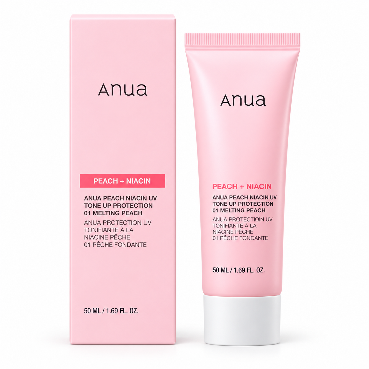 ANUA Peach + Niacin UV Tone Up Protection 01 Melting Peach 50ml