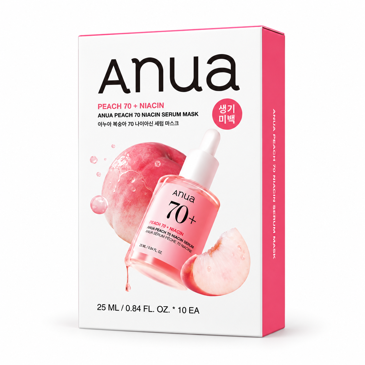 ANUA Peach 70 + Niacin Serum Mask 25ml*10EA