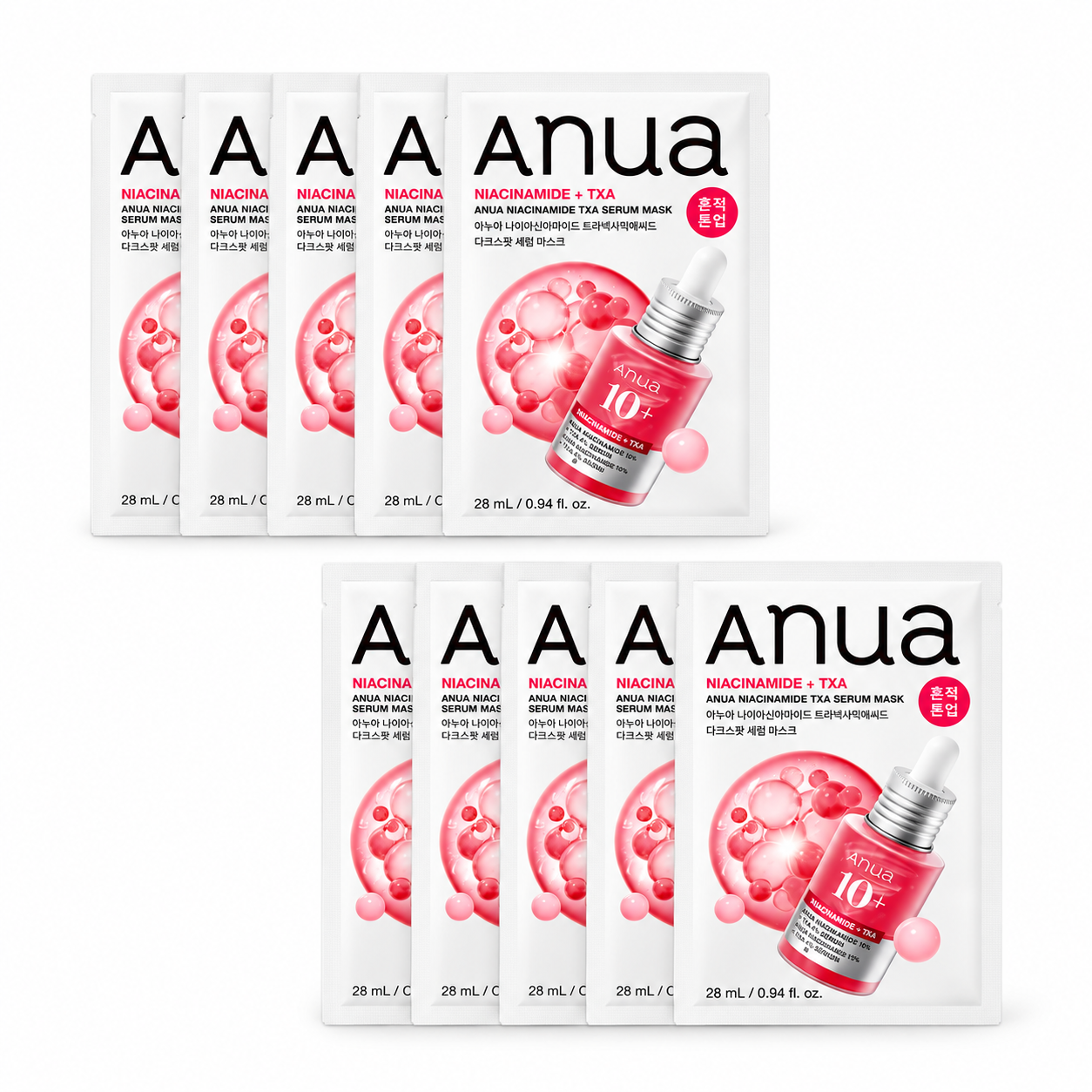 ANUA Niacinamide + TXA Serum Mask 28ml*10EA