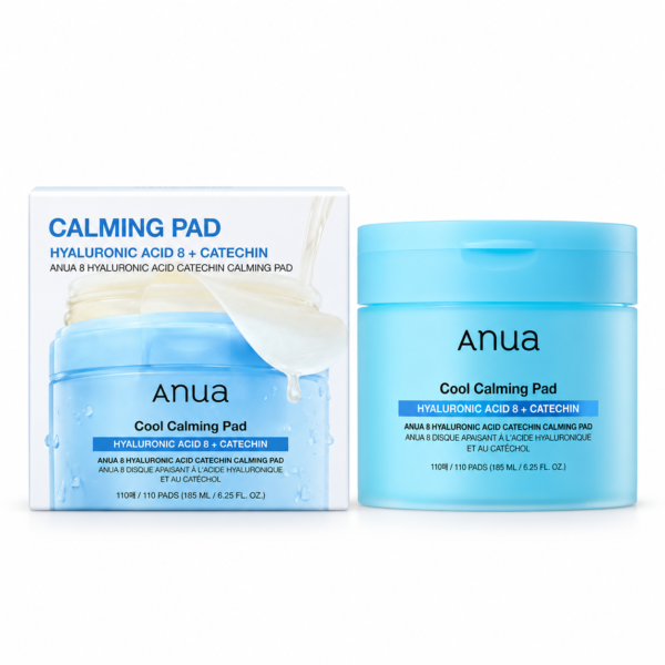 ANUA 8 Hyaluronic Acid + Catechin Cool Calming Pad 110 Pads 185ml ANUA 8 Hyaluronic Acid + Catechin Cool Calming Pad 110 Pads 185ml
